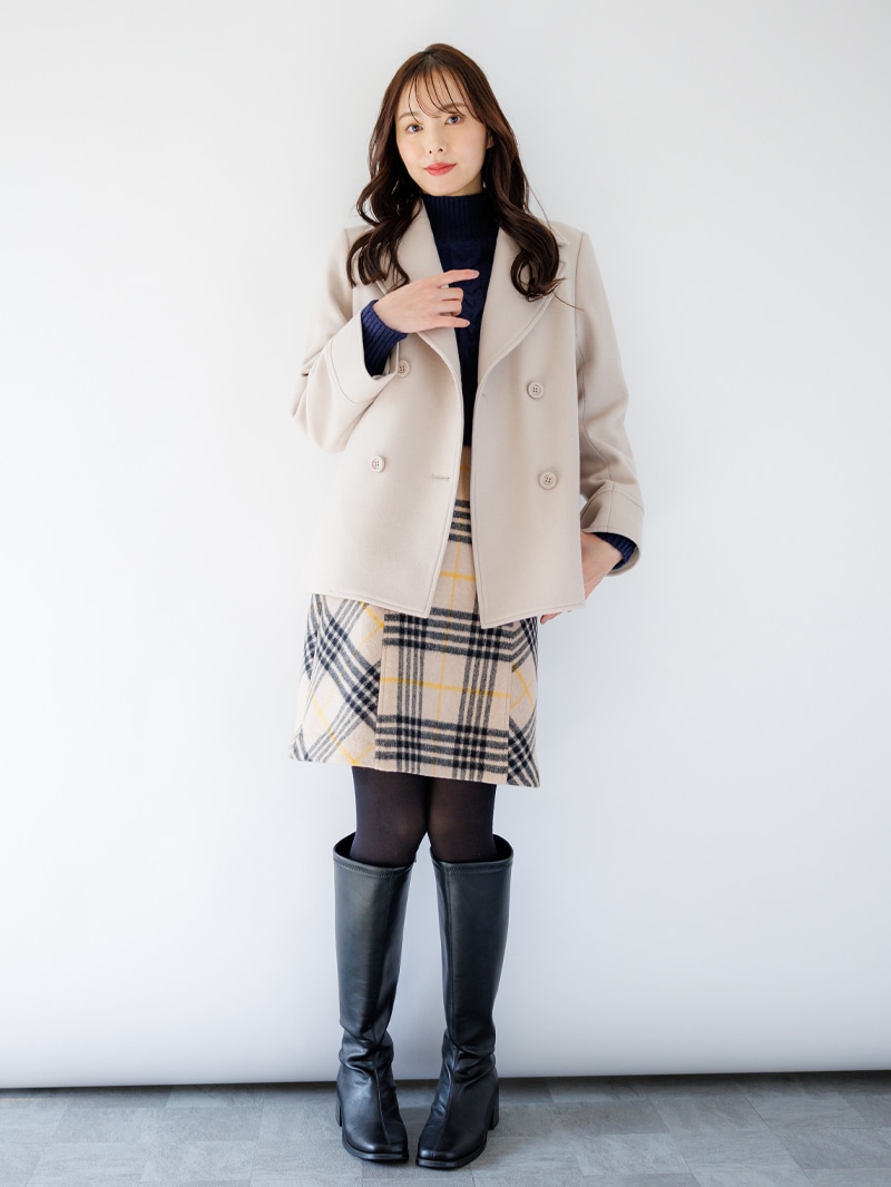 【50%OFF】ジャッカルシングルメルトンピーコート