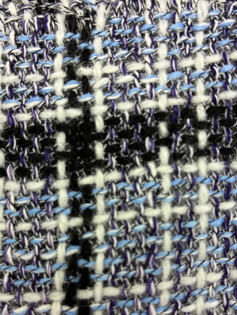 【50%OFF】格子ツィード フリンジジレ