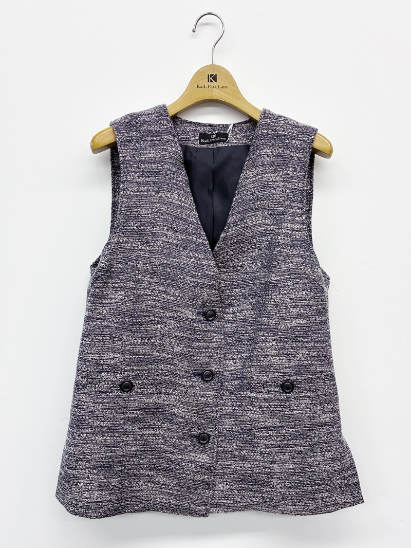 【50%OFF】ミックスツィード ジレ