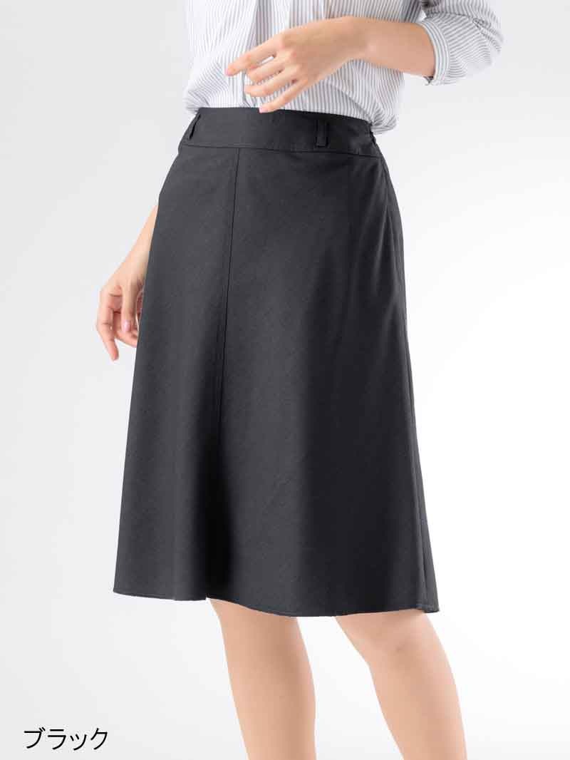シャークスキンフレアースカート