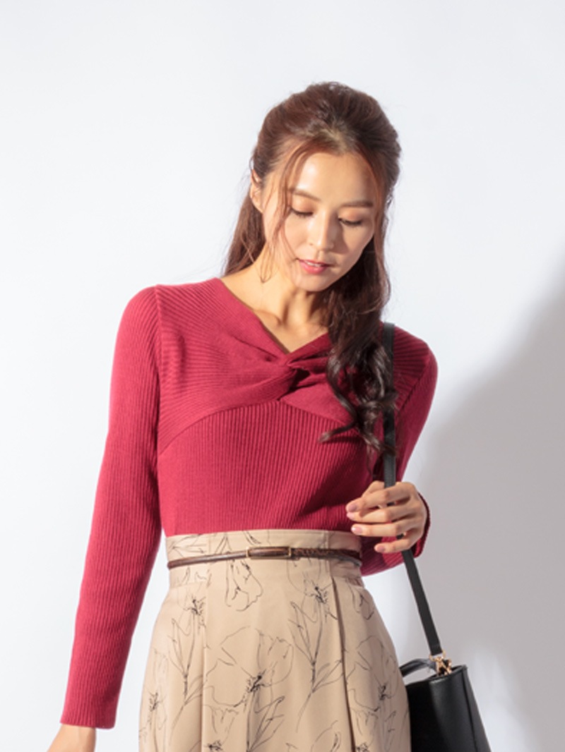 パトリオットリブひねりニット<アウトレット均一価格>