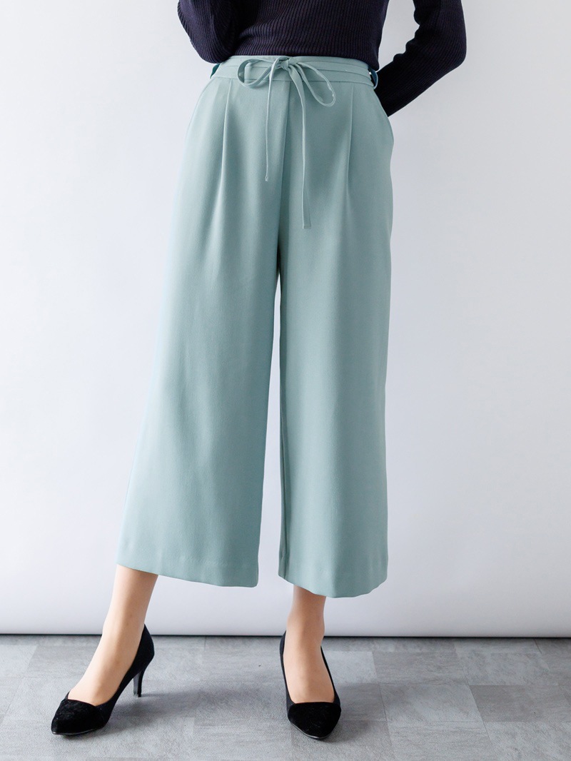 共ヒモ付ウエストゴムパンツ