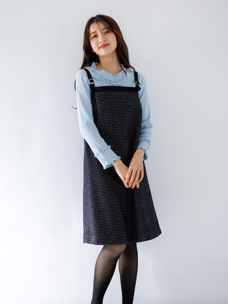 【50％OFF】チェックツィードショートジャンスカ