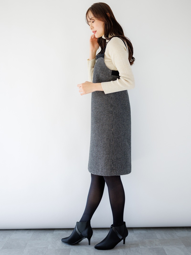 【50％OFF】チェックツィードショートジャンスカ