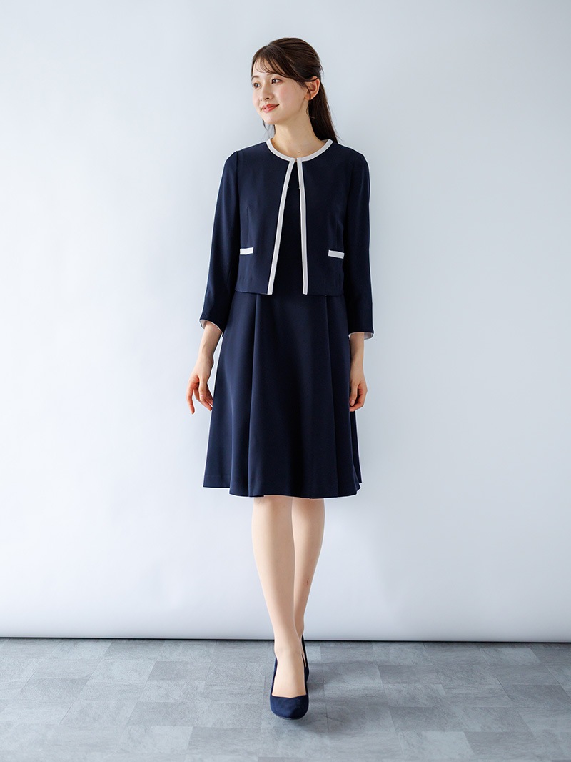 ｺﾝﾊﾟｸﾄﾀﾞﾌﾞﾙｻﾃﾝ ﾉｰｶﾗｰｼﾞｬｹｯﾄ＜秋コーデ＞