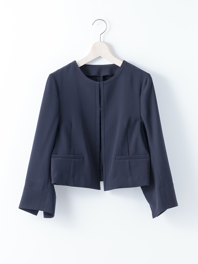 ｺﾝﾊﾟｸﾄﾀﾞﾌﾞﾙｻﾃﾝ ﾉｰｶﾗｰｼﾞｬｹｯﾄ＜秋コーデ＞