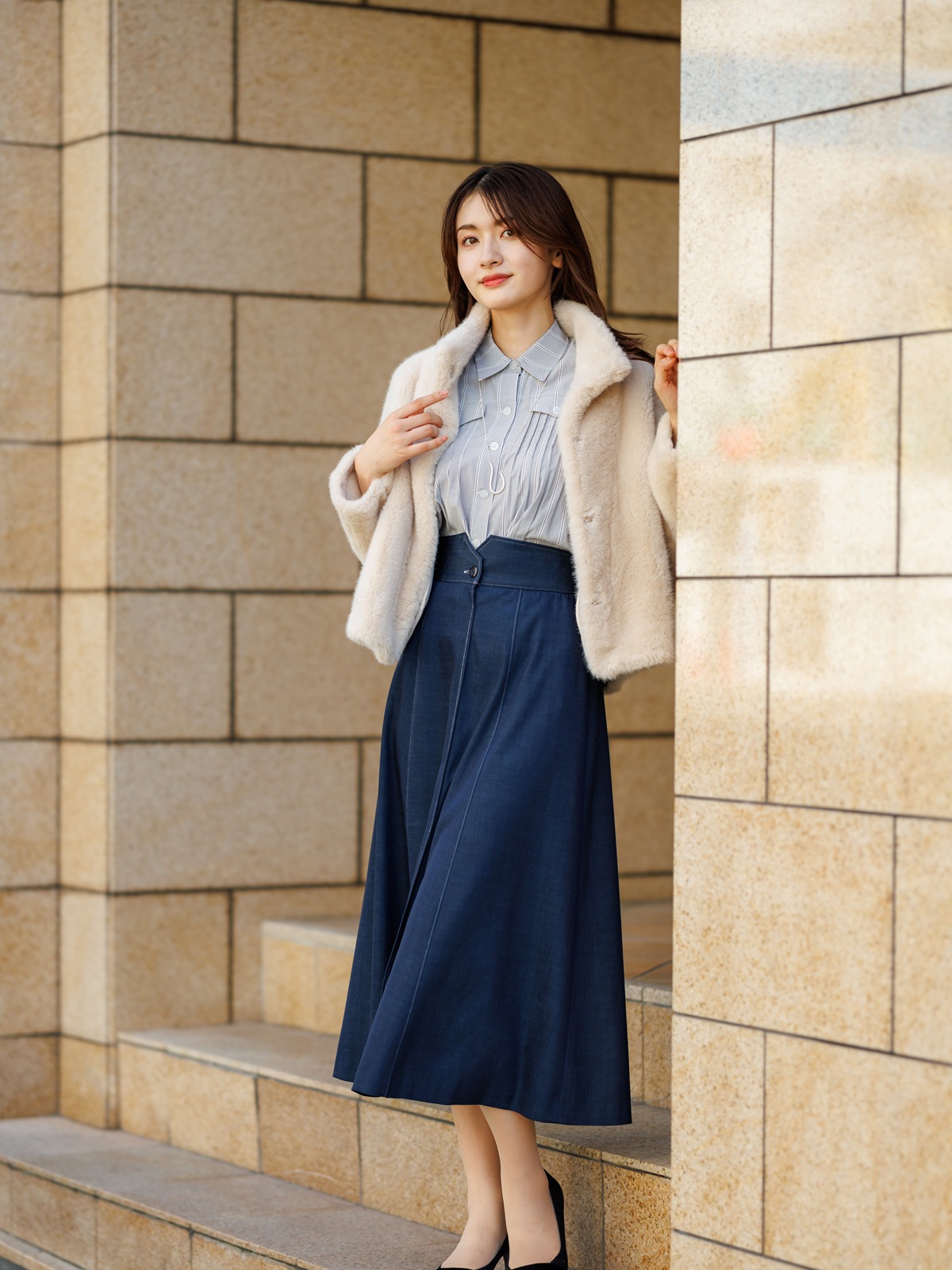 オトナデニムハギフレアースカート｜KarLParkLane Style ONLINE SHOP