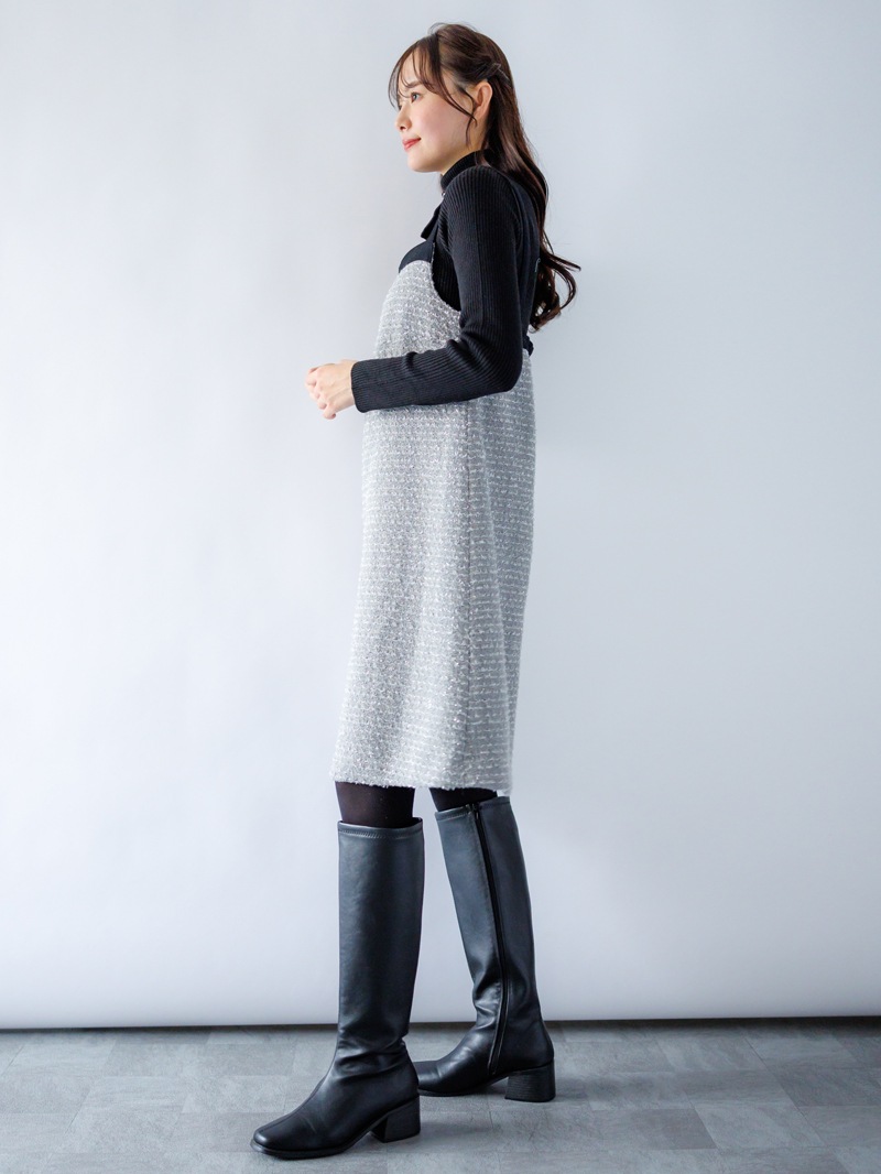 【40%OFF】ラメツィード ショートジャンスカ