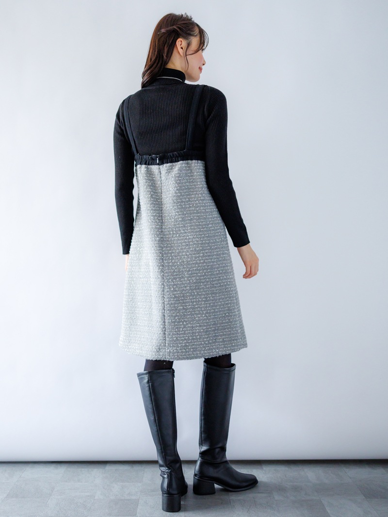 【40%OFF】ラメツィード ショートジャンスカ