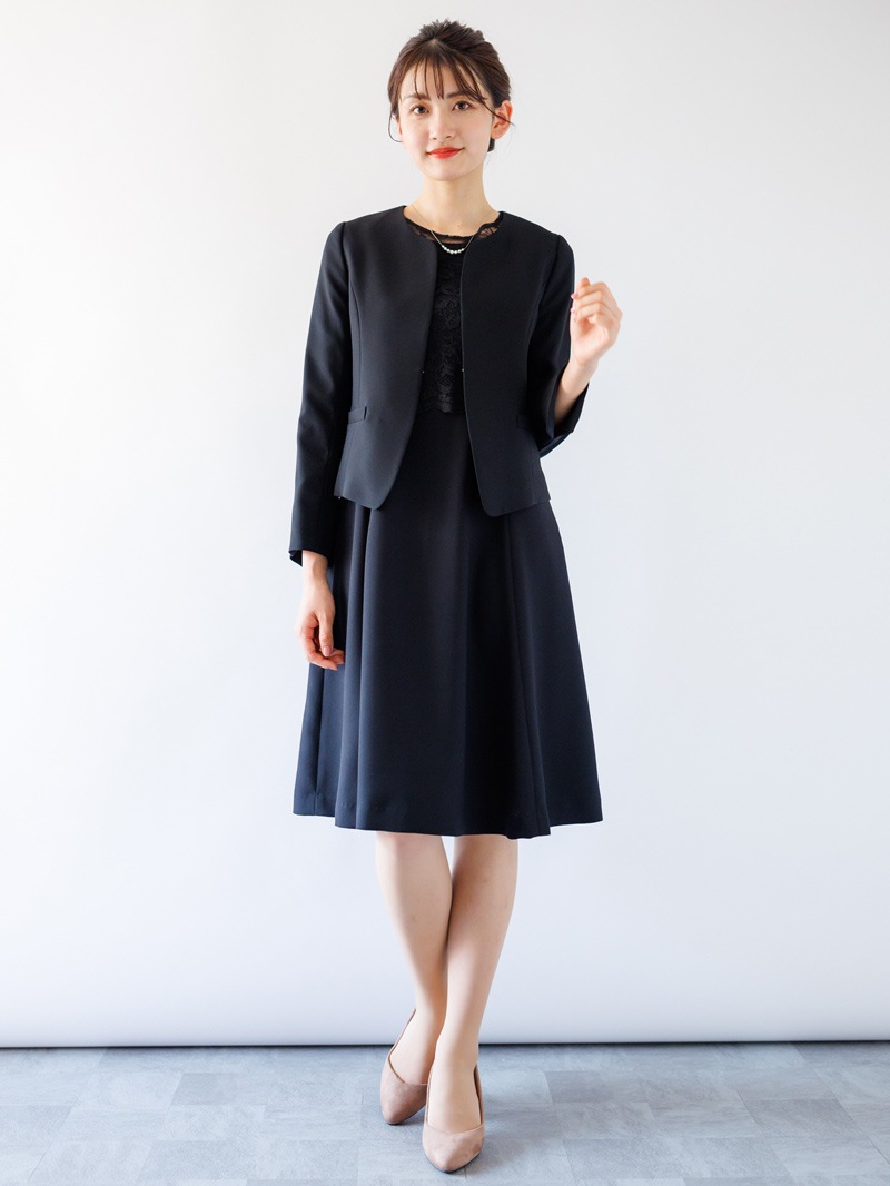 サテンジョーゼットキーネックジャケット｜KarLParkLane Style