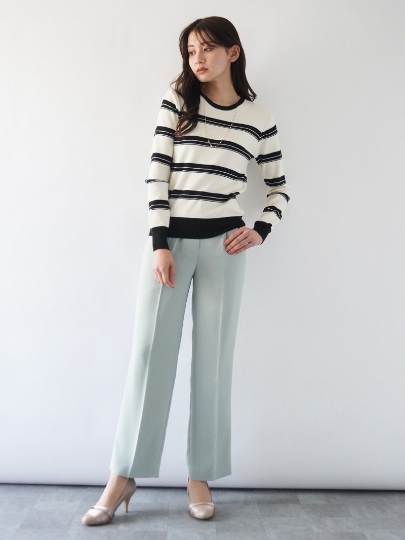 【再値下げ：20%→30%OFF】フレンチキスストレートパンツ