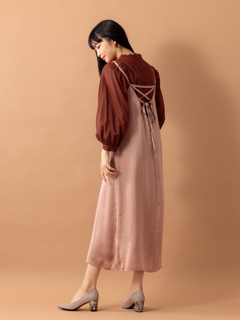 ボイル衿付きビッグスリーブブラウス<アウトレット均一価格>