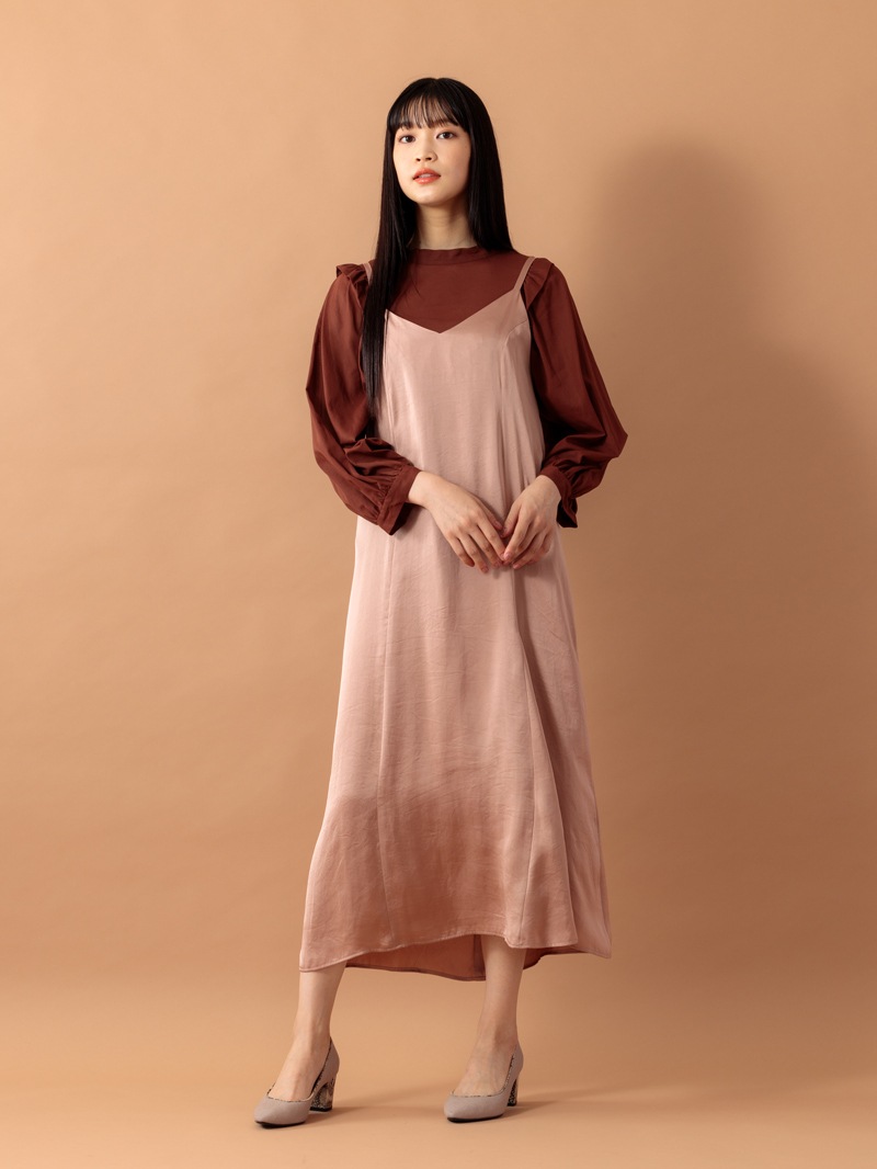 ボイル衿付きビッグスリーブブラウス<アウトレット均一価格>