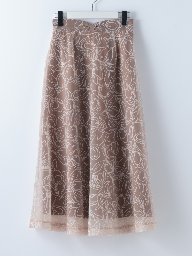 フロッキーフレアースカート