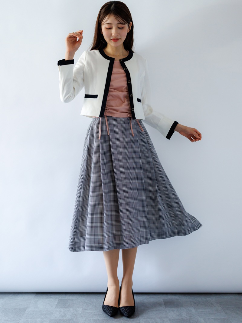 【夏SALE】ストレッチミラノリブノーカラージャケット
