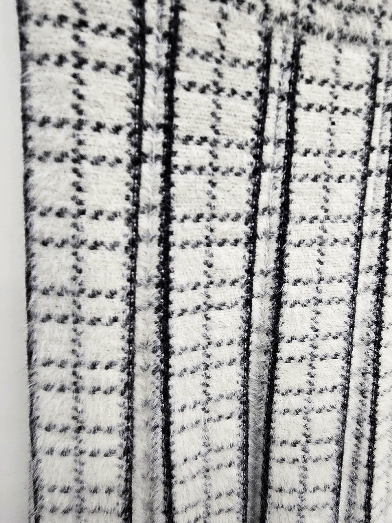 【60%OFF】ミンクライクファー 配色ハギフレアースカート