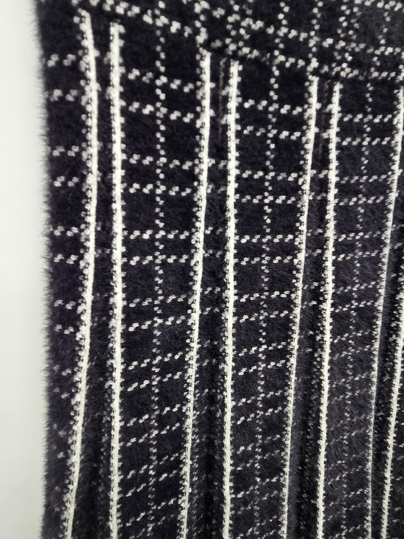 【60%OFF】ミンクライクファー 配色ハギフレアースカート