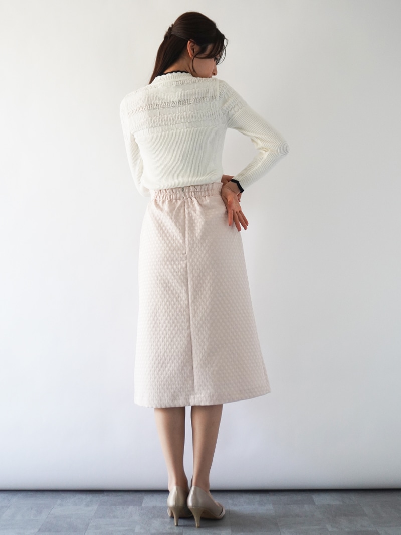 カールパークレーン（Karl Park Lane）/ドットジャガードAラインスカート ドットジャガードAラインスカート｜KarLParkLane Style ONLINE SHOP