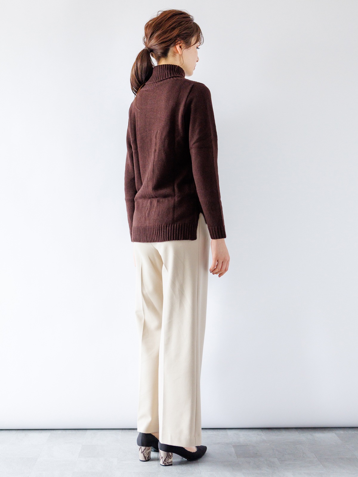 【50％OFF】T/R両面起毛太身パンツ