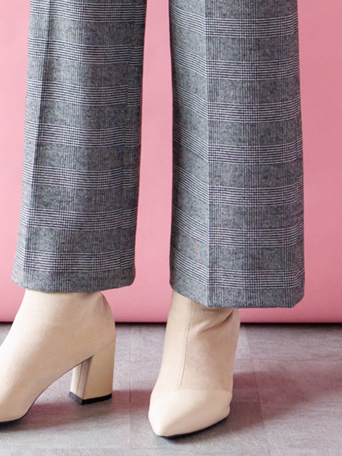 【50％OFF】T/R両面起毛太身パンツ