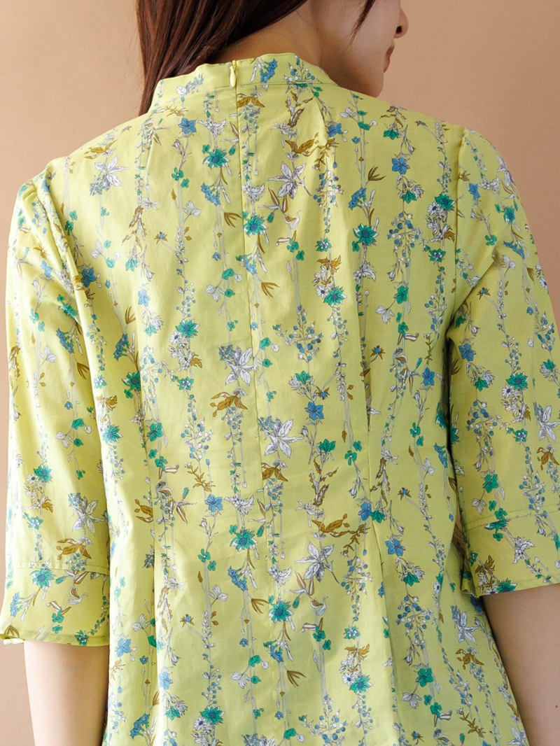 【30%OFF】綿プリント フレアー袖チュニック＜アウトレット＞