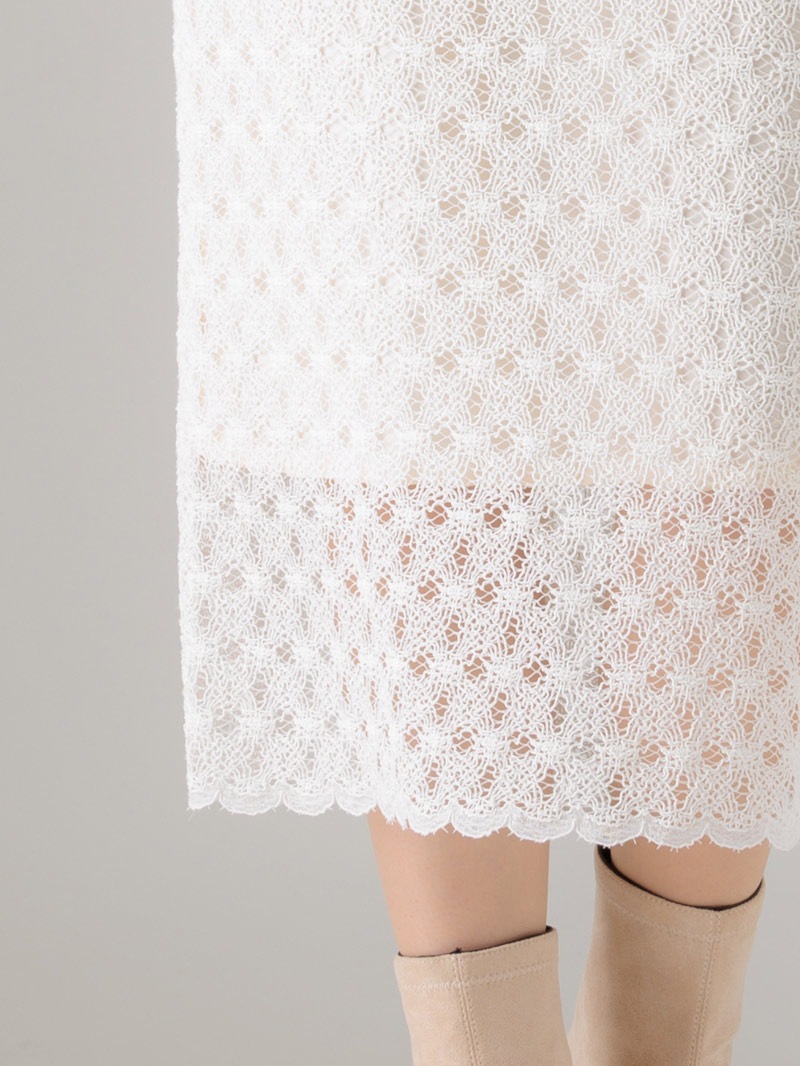【均一価格】ラッセルレースロングタイトスカート＜春夏物アウトレット＞