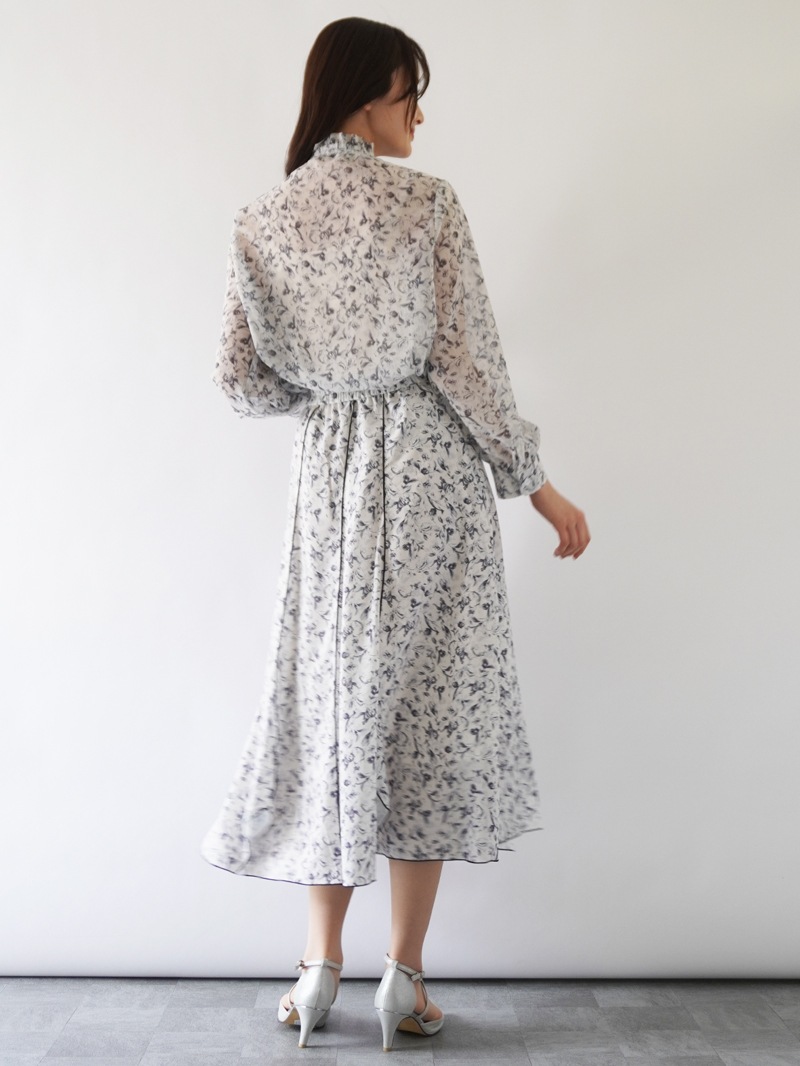 プリントメローハギフレアースカート