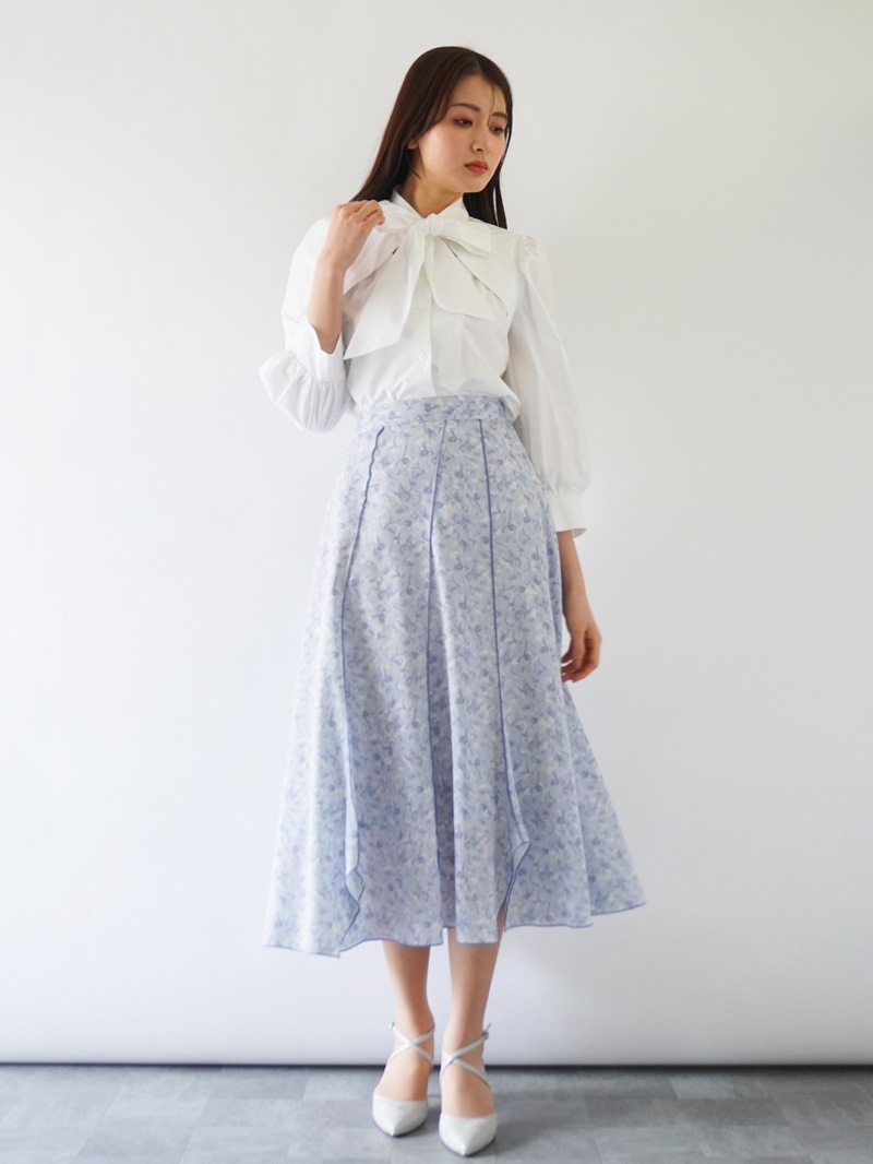 プリントメローハギフレアースカート