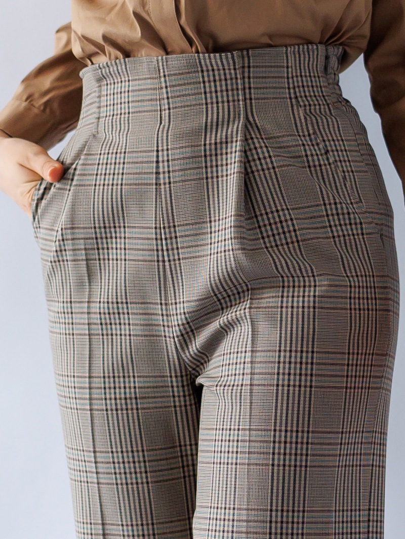 カールパークレーン（Karl Park Lane）/グレンチェック太身パンツ 30%OFF】グレンチェック太身パンツ｜KarLParkLane Style ONLINE SHOP