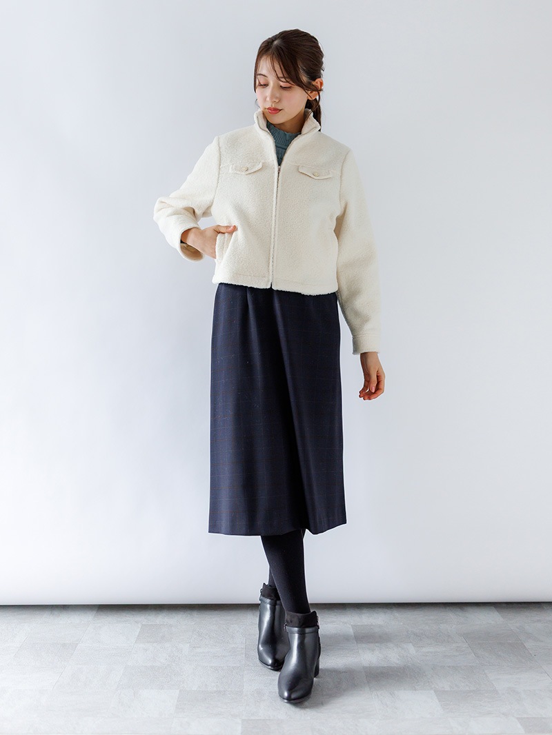 【50%OFF】ブークレージップアップブルゾン