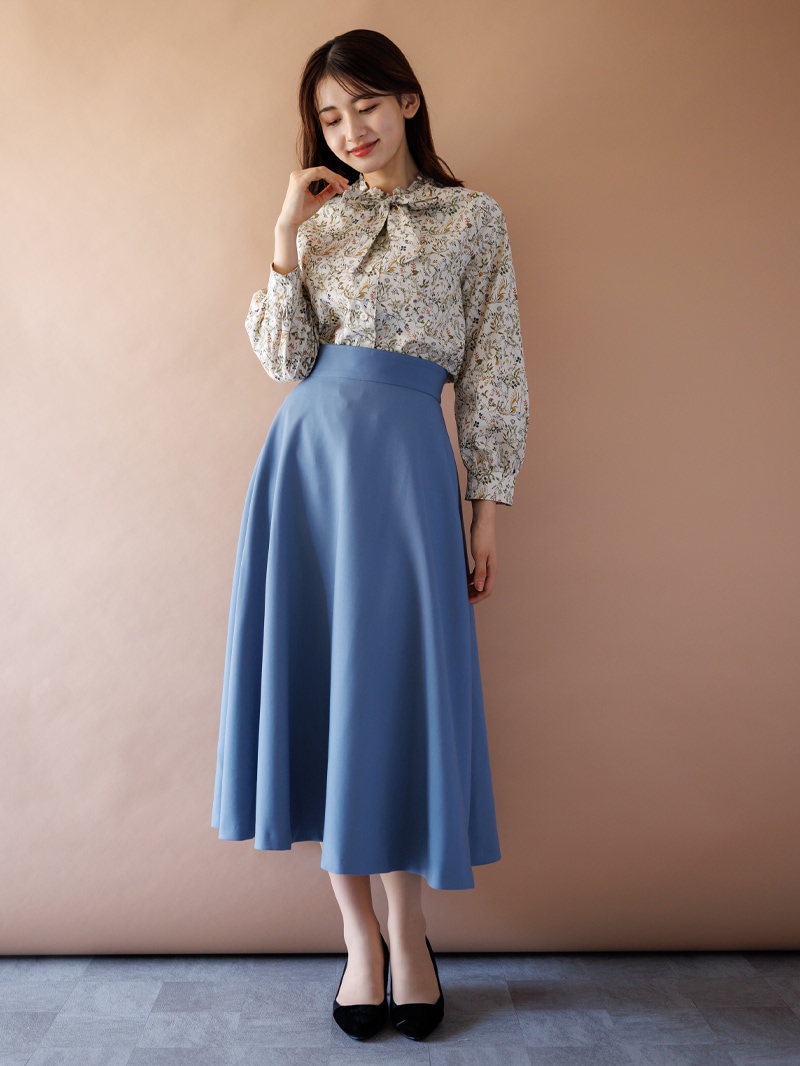 50%OFF】綿プリントボウタイブラウス｜KarLParkLane Style