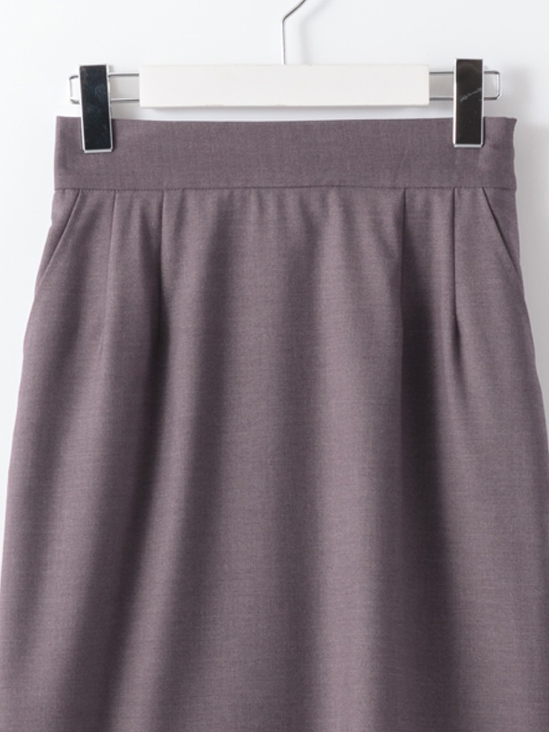 マイクロT/Rギャバストレッチウォッシャブルタイトスカート（ネイビー）