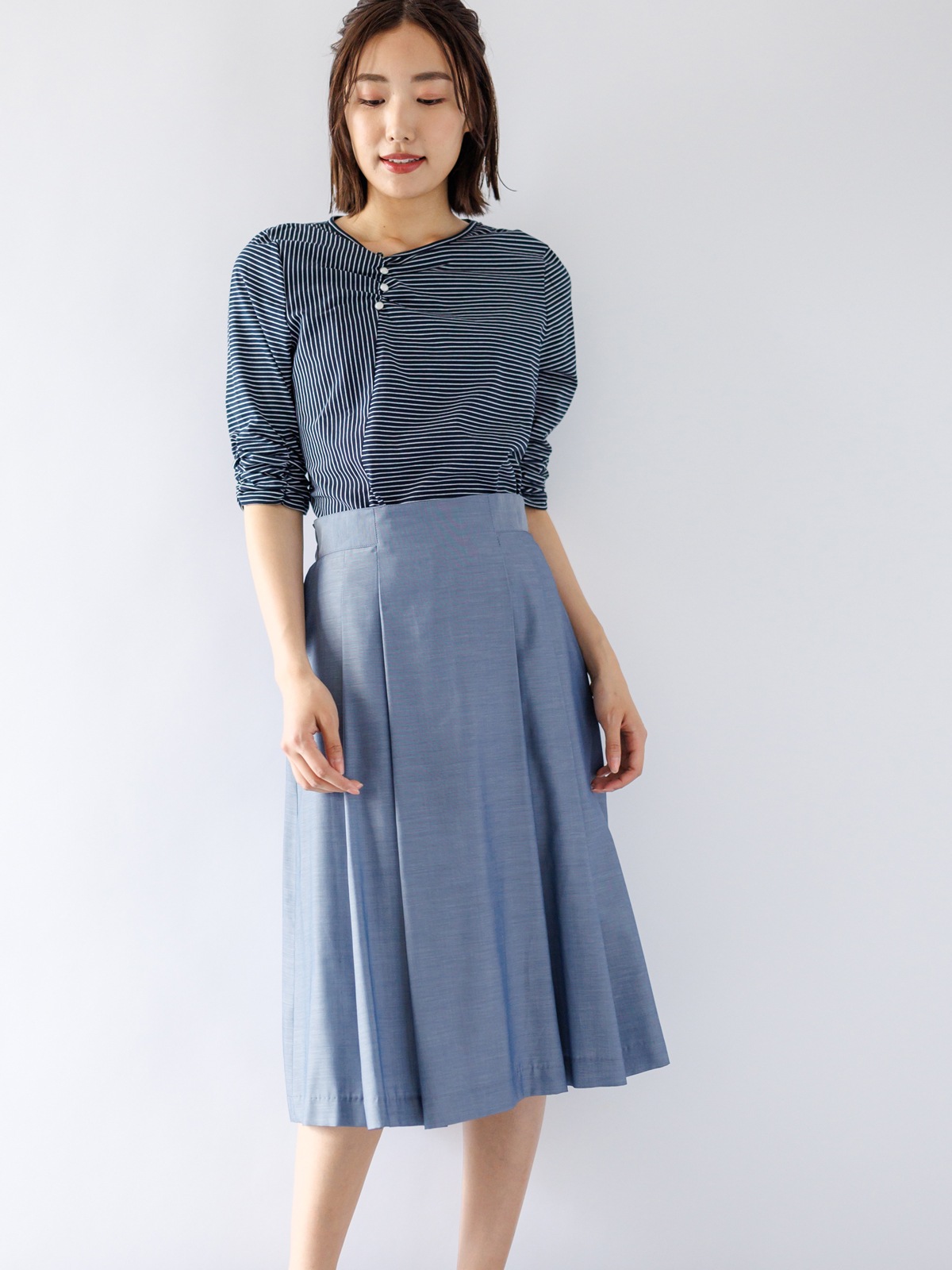 【限定70％OFF】ＣＵ／ツイルタックスカート