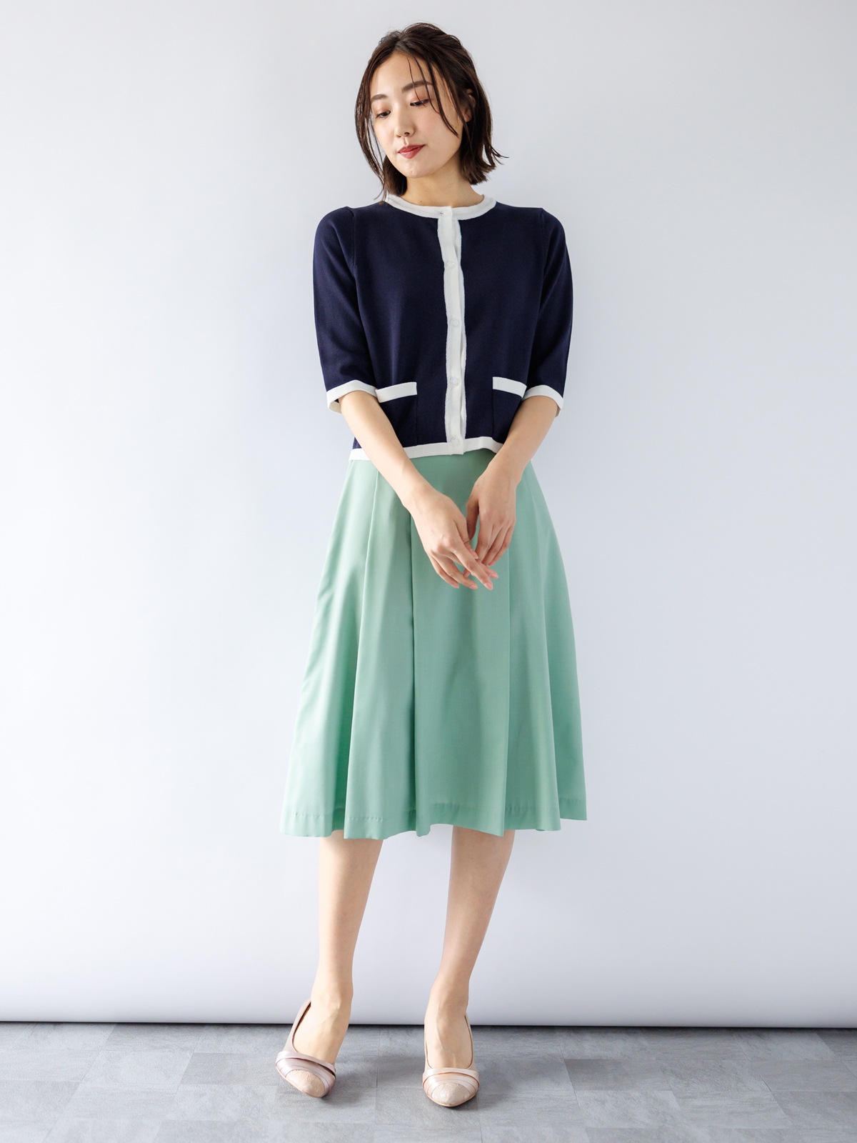 【限定70％OFF】ＣＵ／ツイルタックスカート