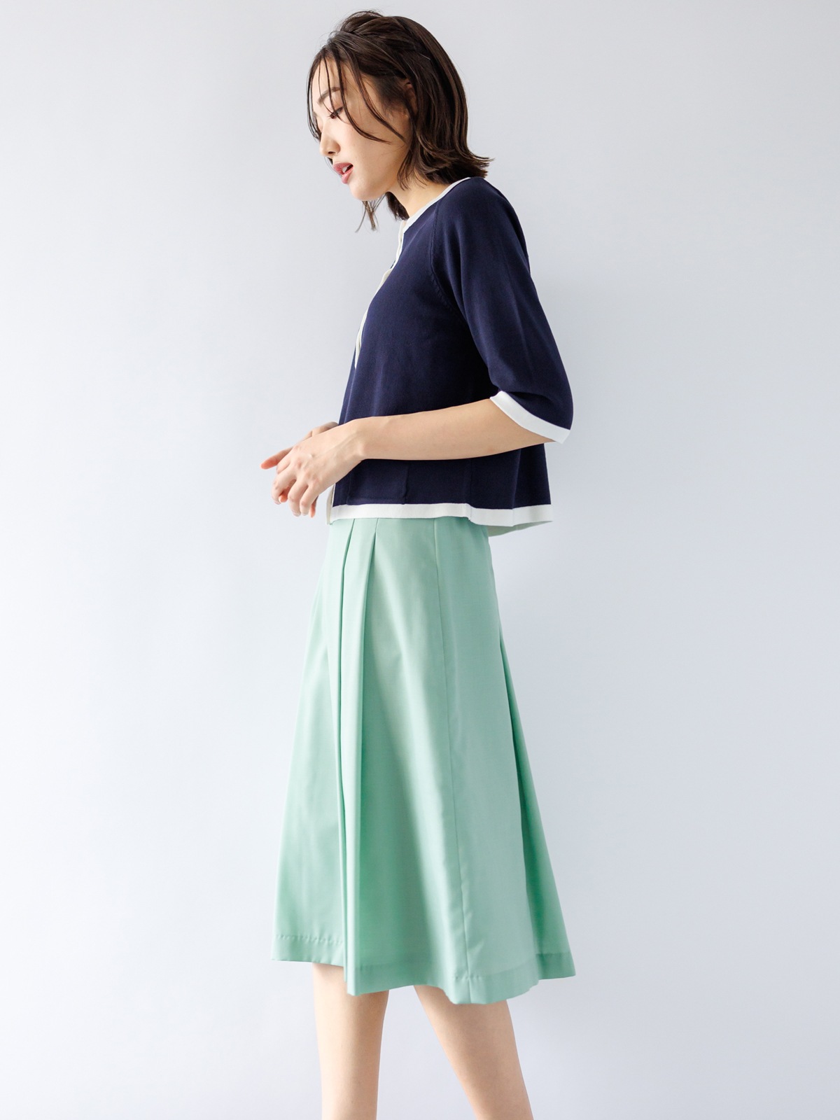 【限定70％OFF】ＣＵ／ツイルタックスカート