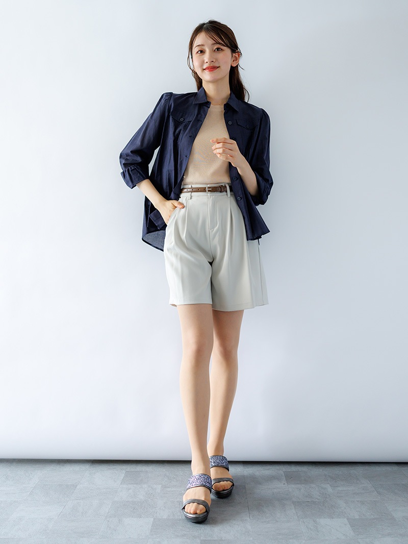 タックショートパンンツ