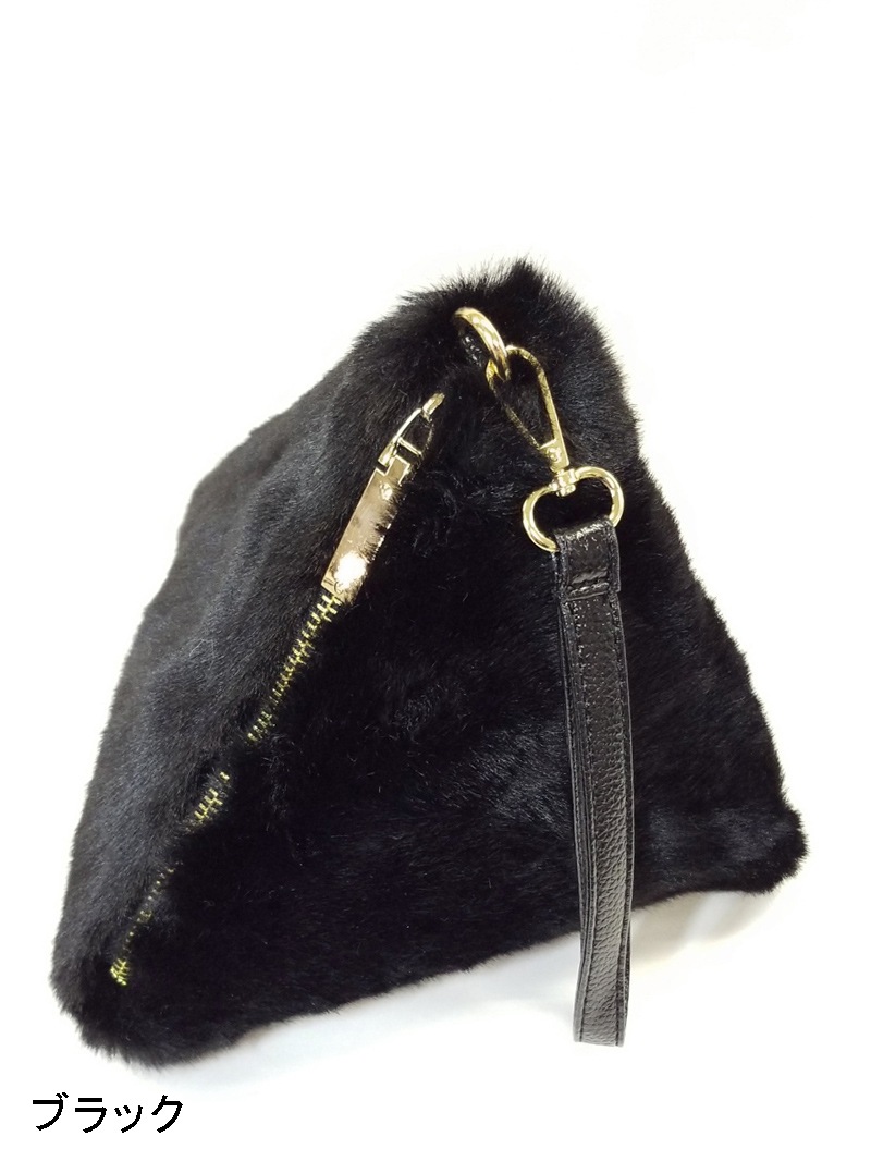 【50%OFF】ﾌｪｲｸﾌｧｰ三角ﾊﾞｯｸﾞ