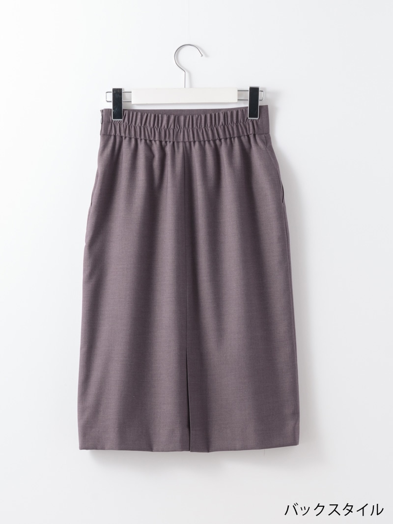 マイクロT/Rギャバストレッチウォッシャブルタイトスカート マイクロT/Rギャバストレッチウォッシャブルタイトスカート