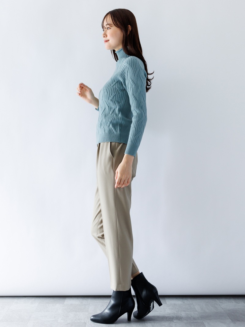 7Gケーブル ハイネックニット＜アウトレット均一価格＞