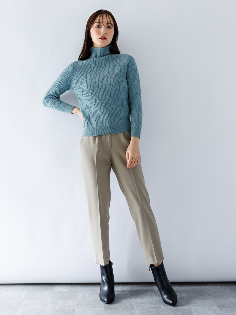 7Gケーブル ハイネックニット＜アウトレット均一価格＞