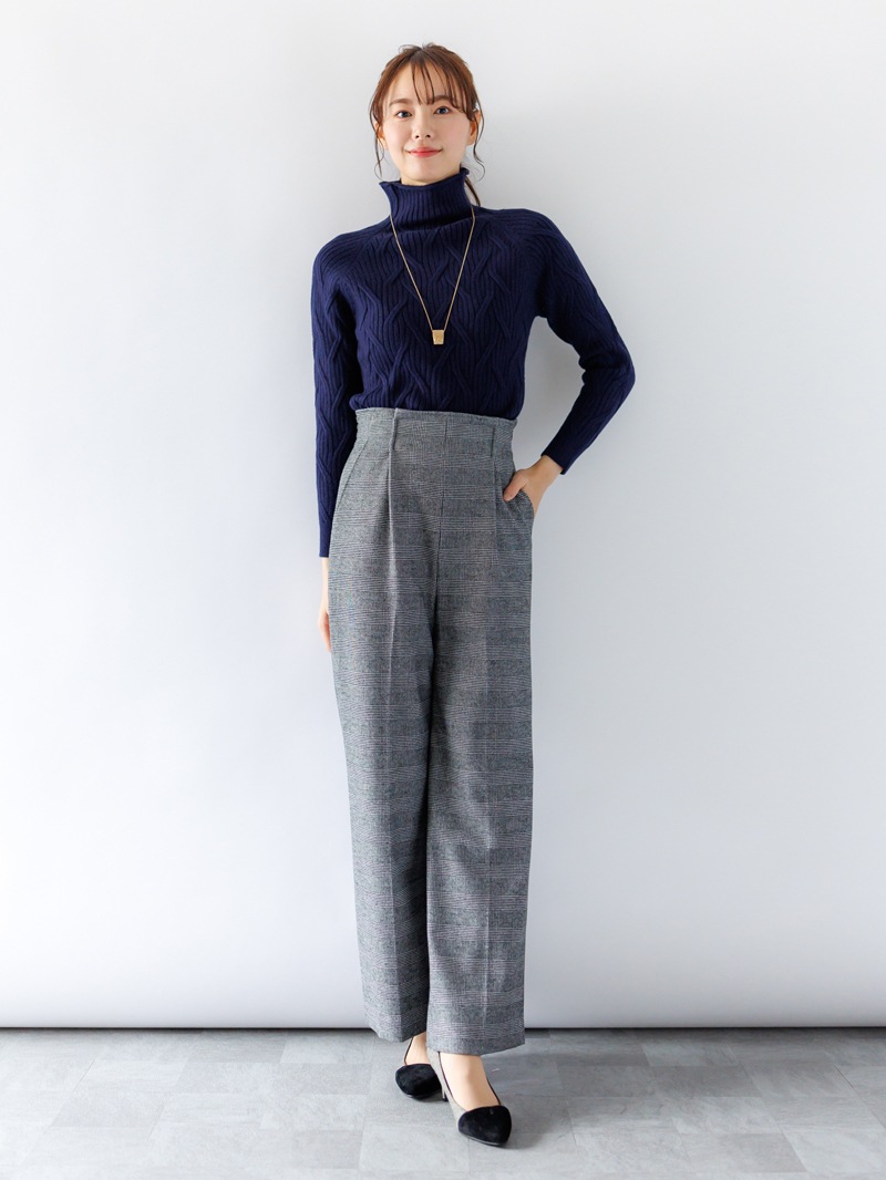 7Gケーブル ハイネックニット＜アウトレット均一価格＞