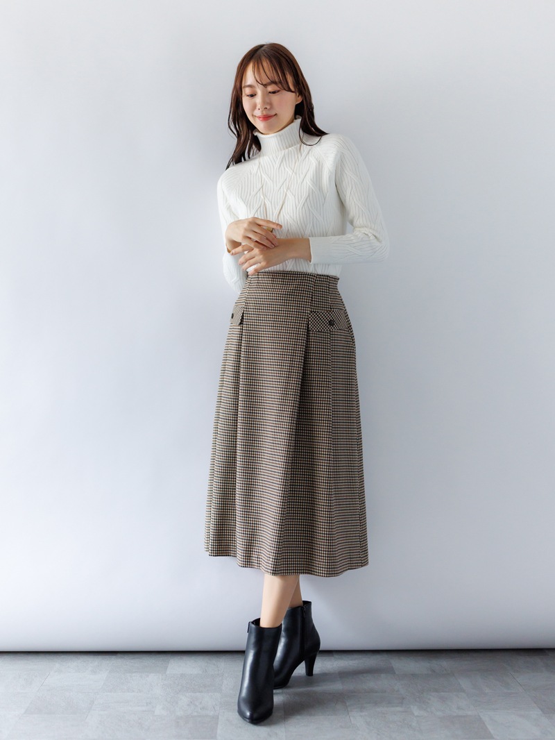 7Gケーブル ハイネックニット＜アウトレット均一価格＞