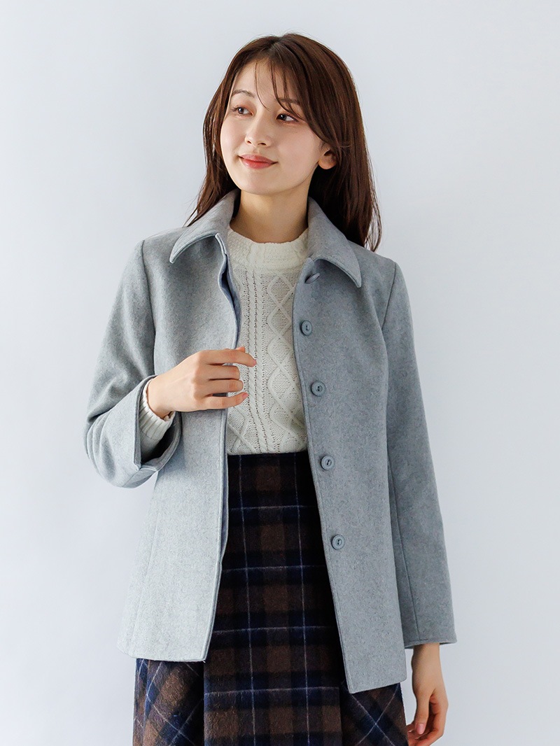 【30%OFF】ジャッカル 比翼ショートコート