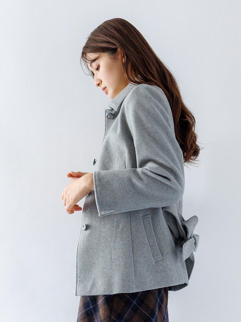 【30%OFF】ジャッカル 比翼ショートコート