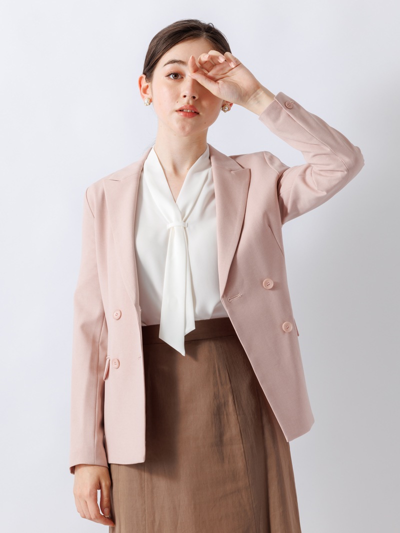 麻風ピークドラペルダブルブレストジャケット|KarLParkLane Style
