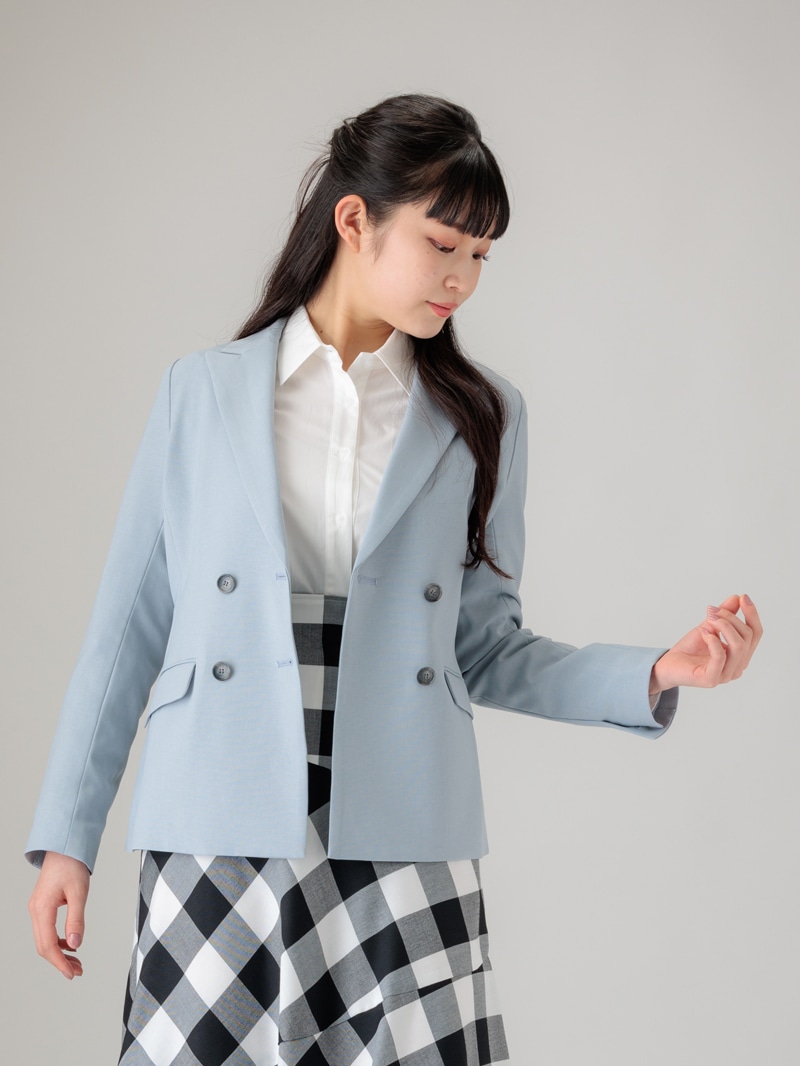 麻風ピークドラペルダブルブレストジャケット｜KarLParkLane Style