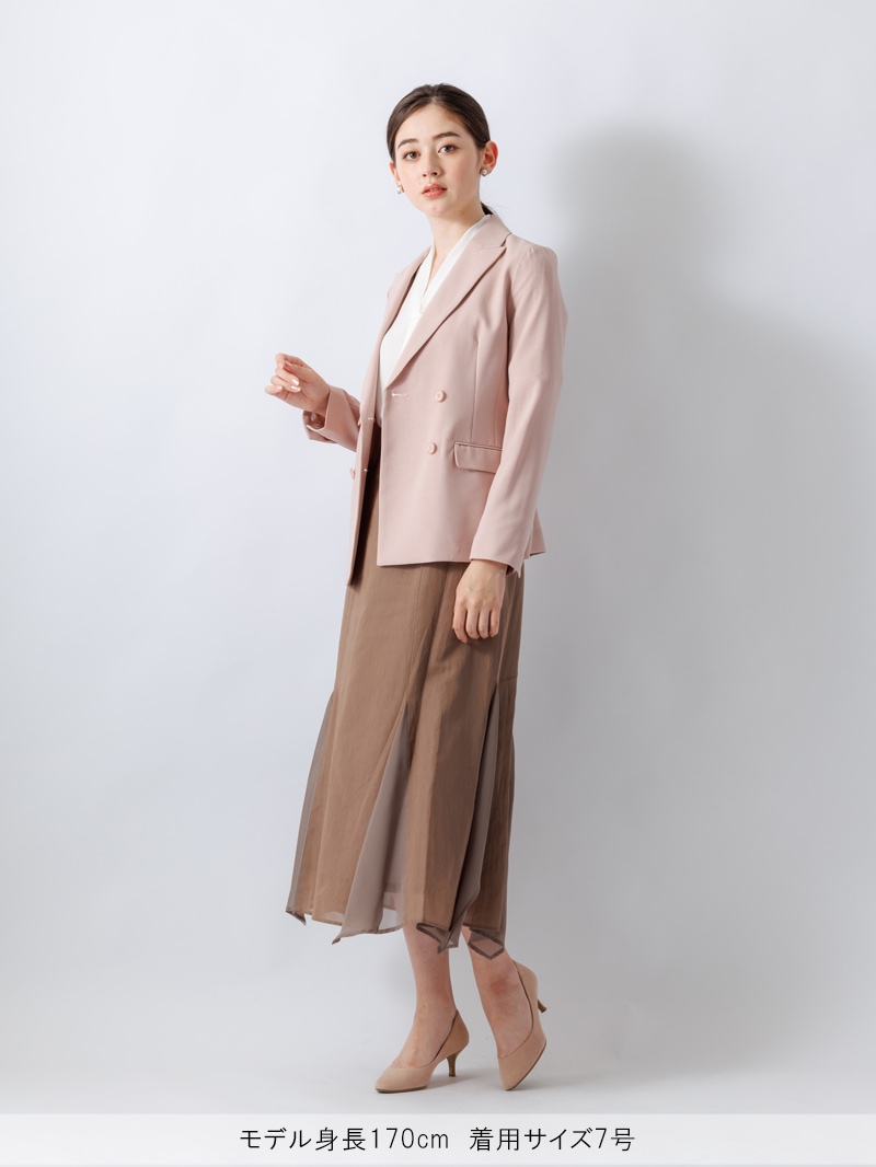 麻風ピークドラペルダブルブレストジャケット｜KarLParkLane Style