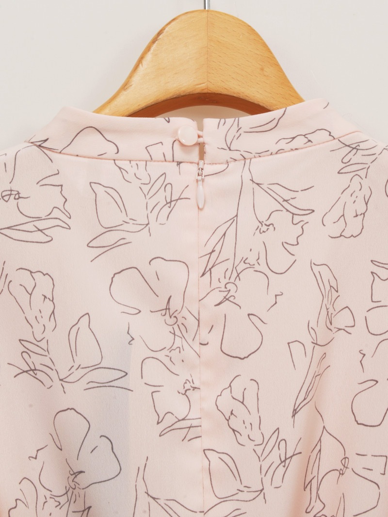 【均一価格】線画シャーリングワンピース＜春夏物アウトレット＞