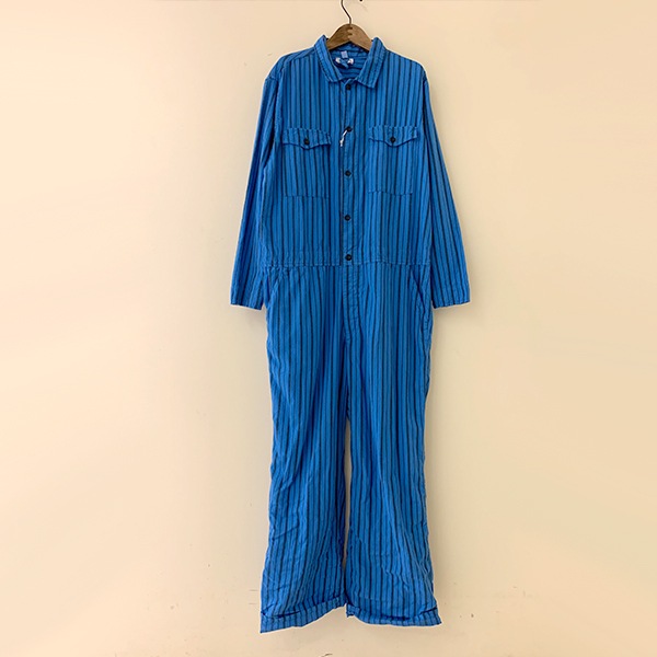 ヤーモ Boiler Suit Flannel Stripe