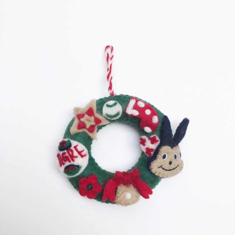 ティグルブロカンテ フェルト クリスマスリース NO1